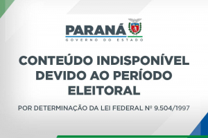 Com as restrições eleitorais, sites do governo do Paraná deixam de veicular notícias