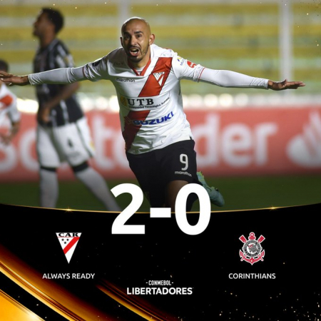 Corinthians larga na Libertadores com derrota para o modesto Always Ready