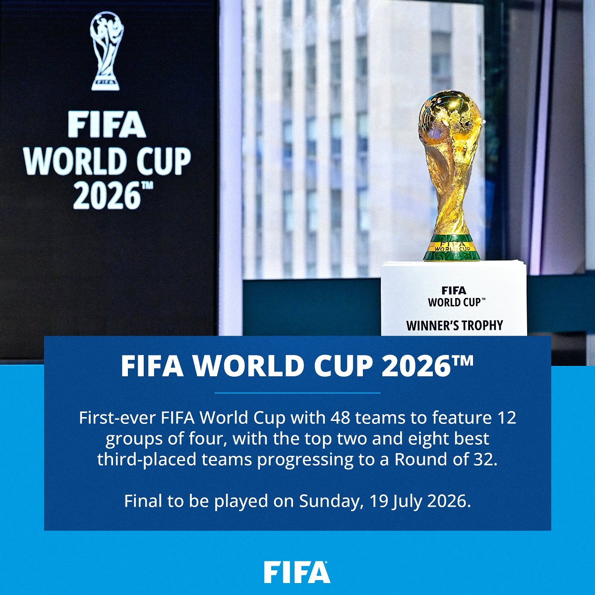 Fifa confirma Copa do Mundo de 2026 com 12 grupos de quatro seleções e 104  jogos - Bem Paraná