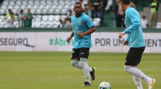 Marcos Vinícius em treino do Coritiba