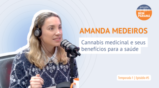 Doutora Amanda Medeiros no Estúdio Bem Paraná