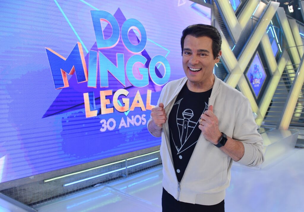 Celso Portiolli no Domingo Legal cred. Francisco Cepeda SBT