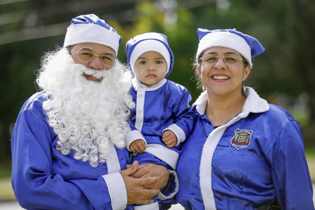 papai noel azul