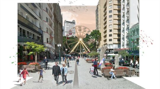 roda gigante na rua xv