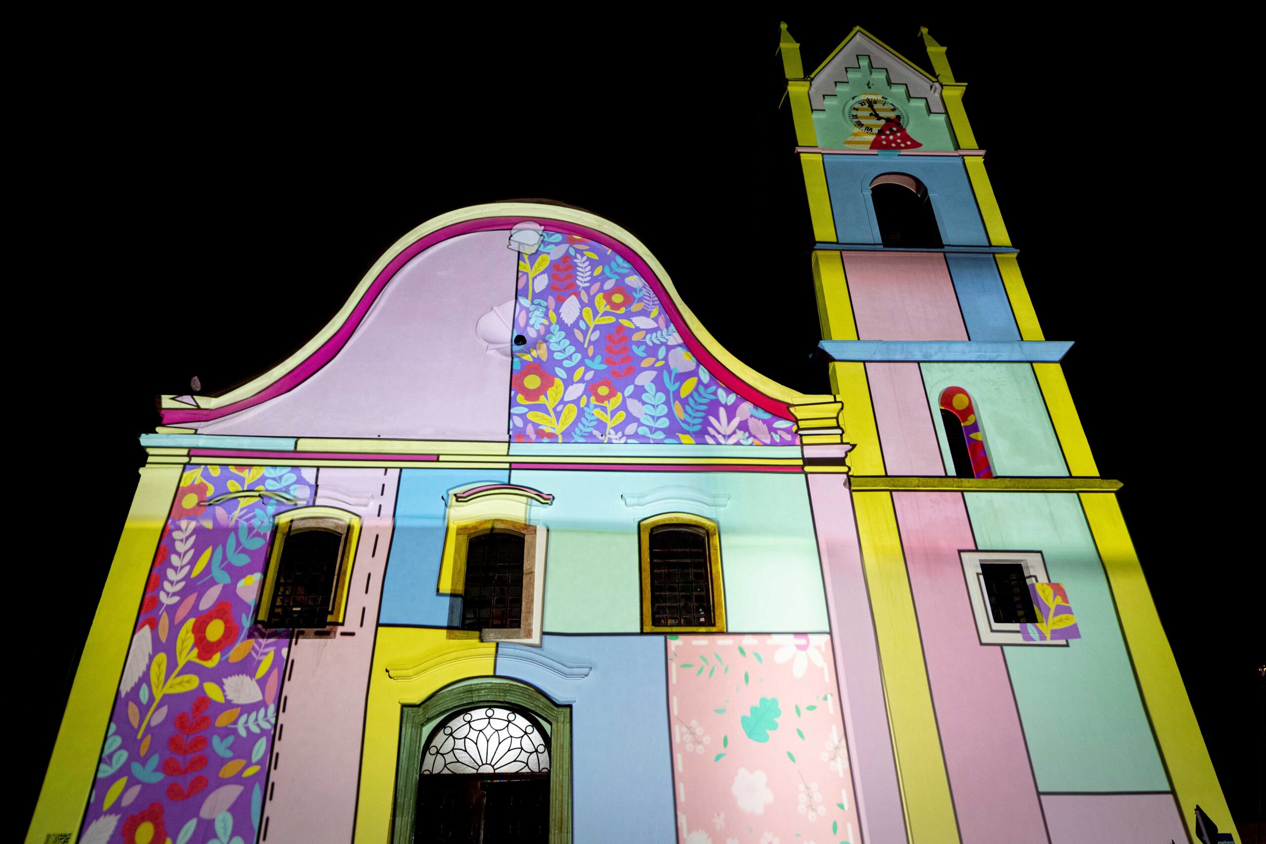 História de Natal ganhará proejção exclusiva nas paredes da Catedral Diocesana de Paranaguá (Créd. Pedro Albach)