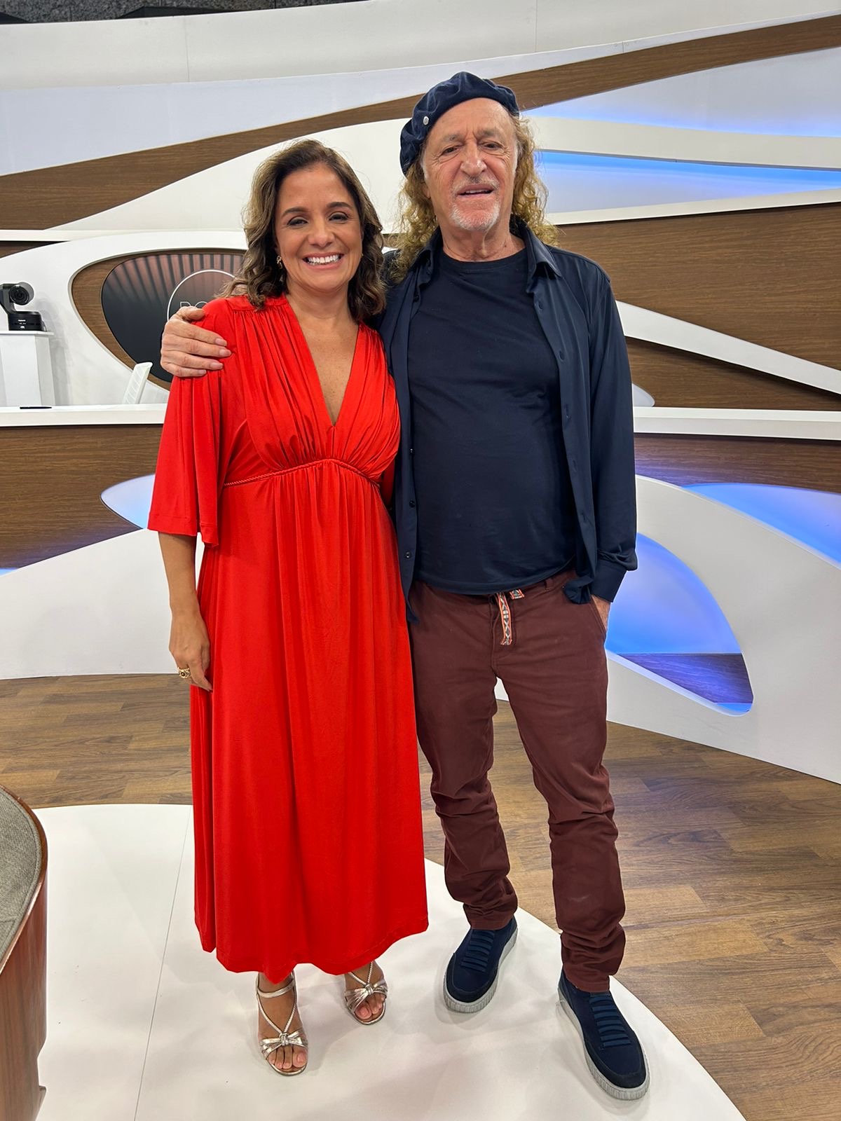 Vera Magalhães e Alceu Valença