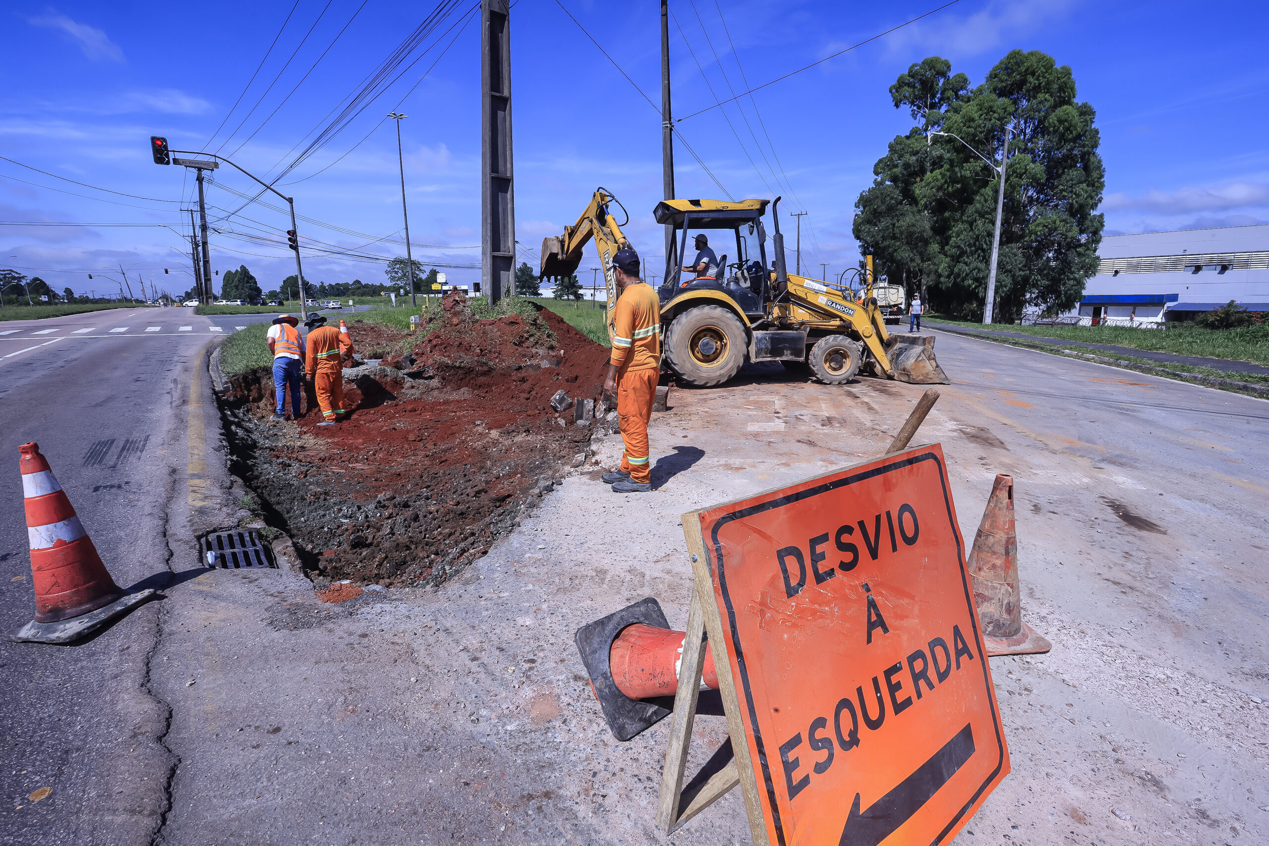 avenida dos pinheirais em araucaria