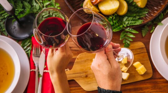 top-view-christmas-dinner
