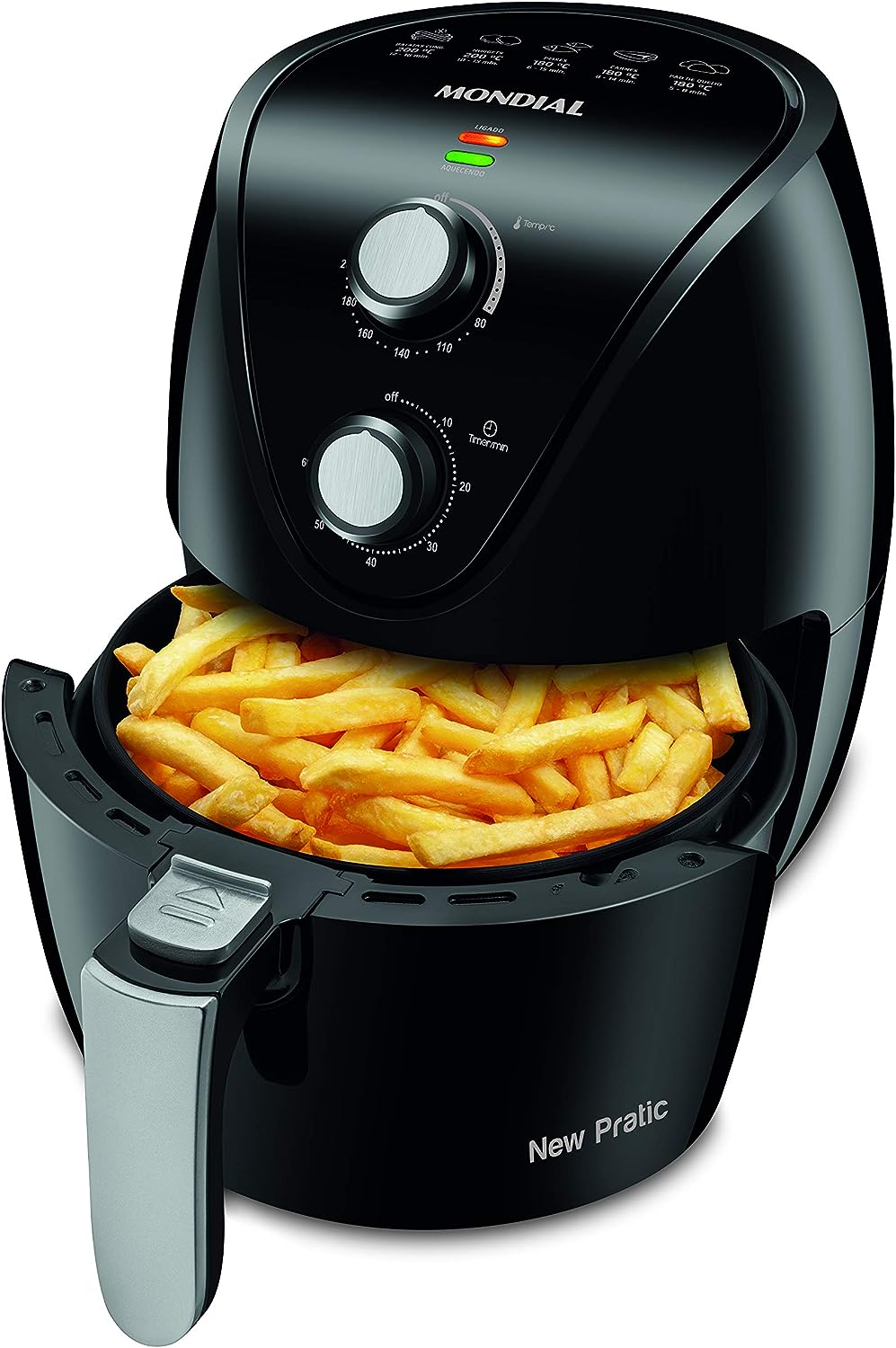 Fritadeira Sem Óleo Air Fryer 3,5L, Mondial, Preto, 1500W, 110V 