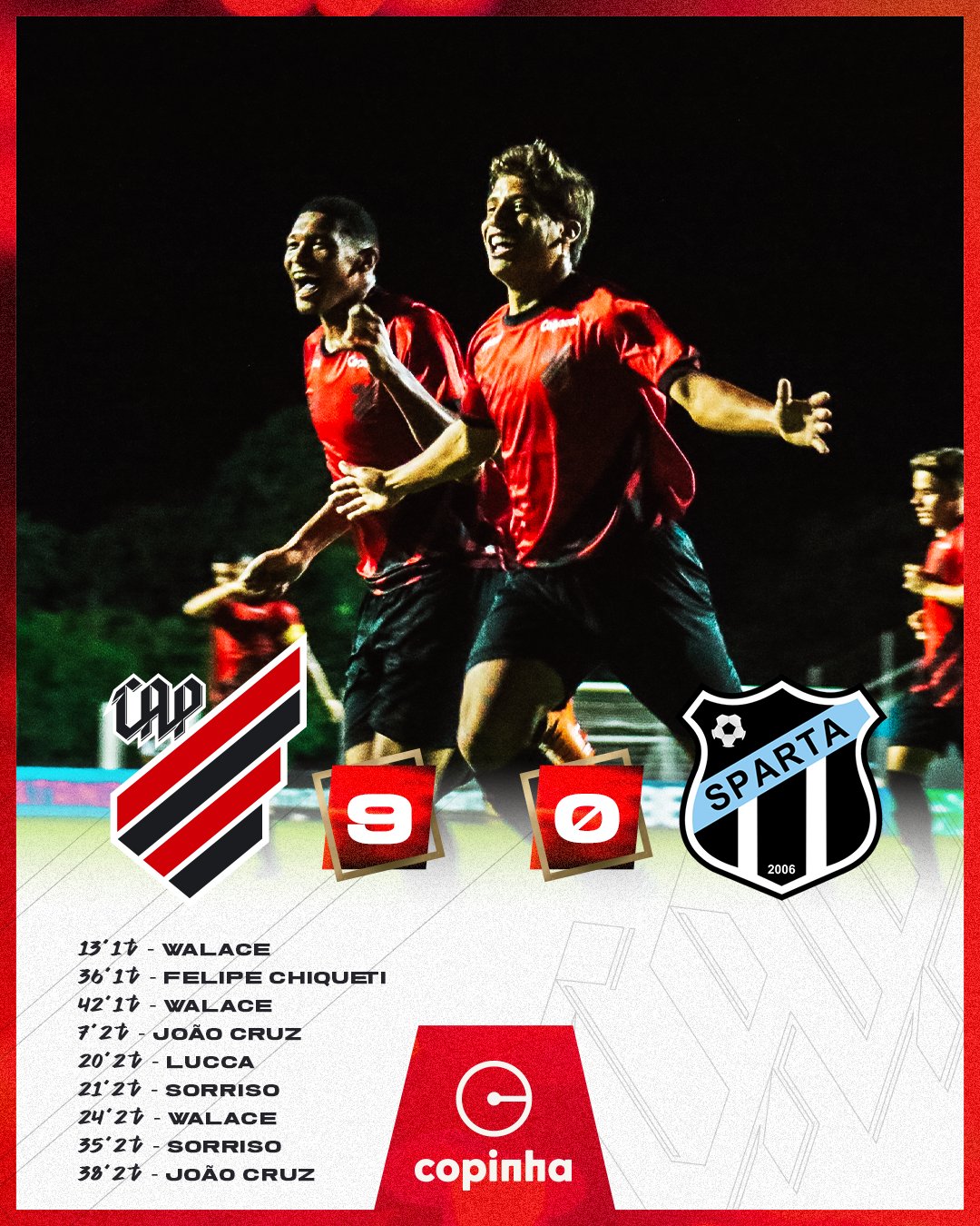 Athletico 9x0 Sparta-TO
