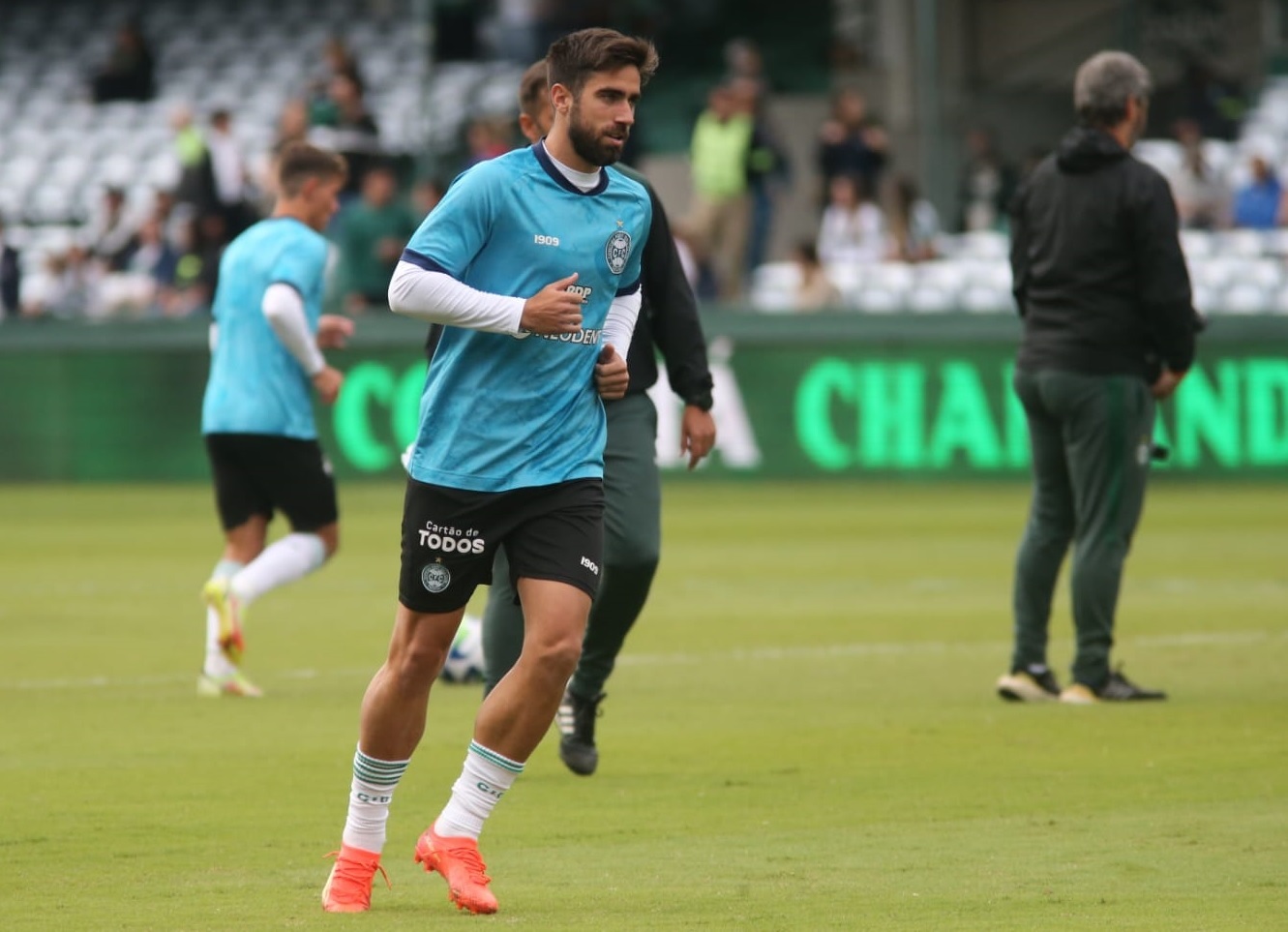 Rodrigo Pinho em treino do Coritiba