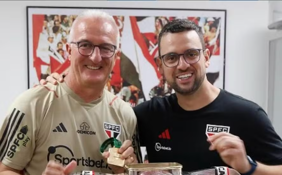 Tite e o filho Lucas