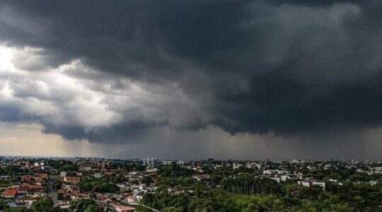 chuva com granizo