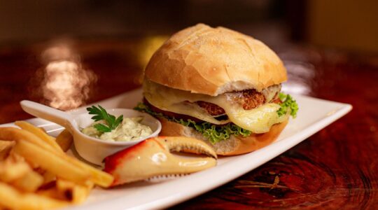 hamburguer de carangueijo