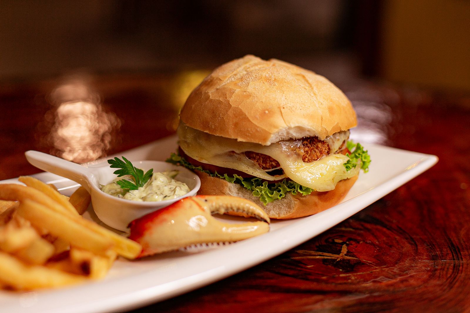 hamburguer de carangueijo