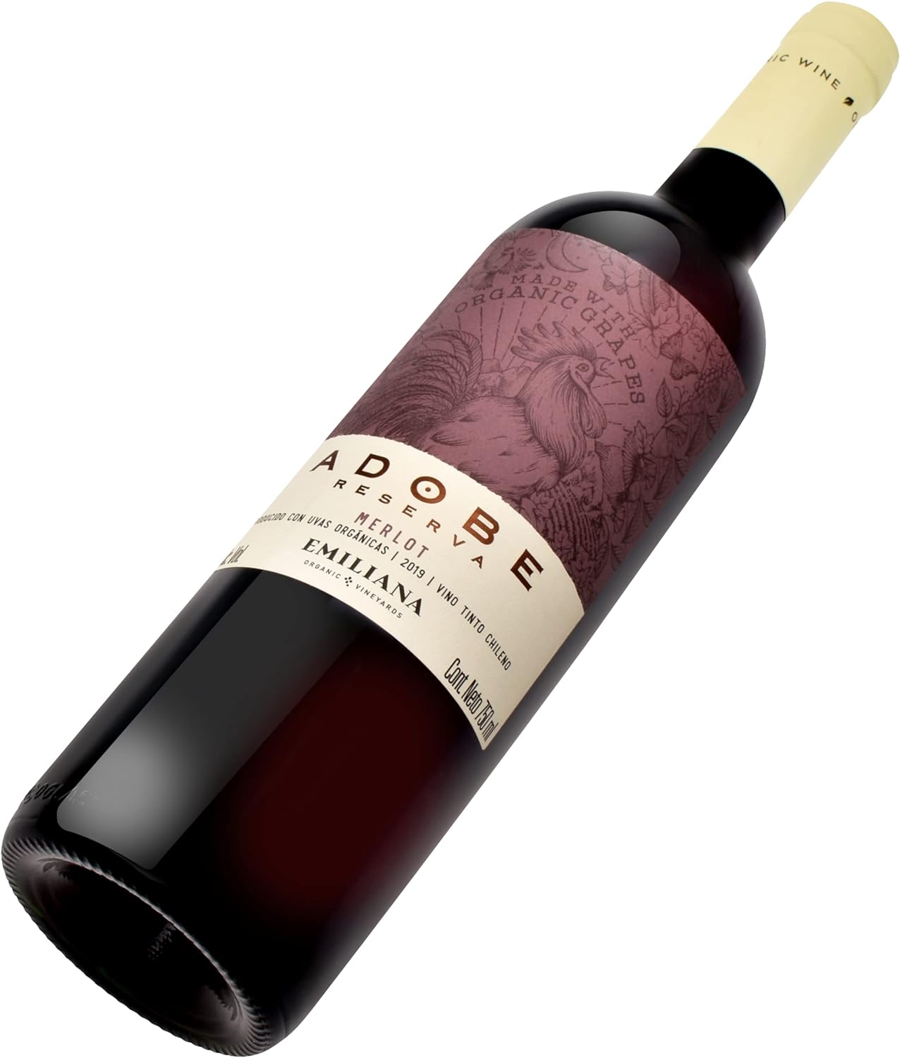 Vinho Tinto Merlot Reserva Emiliana Adobe Organico 750ML