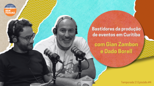 Capa do quarto episódio do Papo em Dobro, com presença de Gian Zambon e Dado Borell.