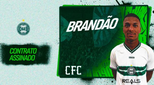 Brandão é anunciado como reforço do Coritiba