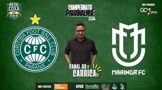 Coritiba e Maringá no Canal do Carrica