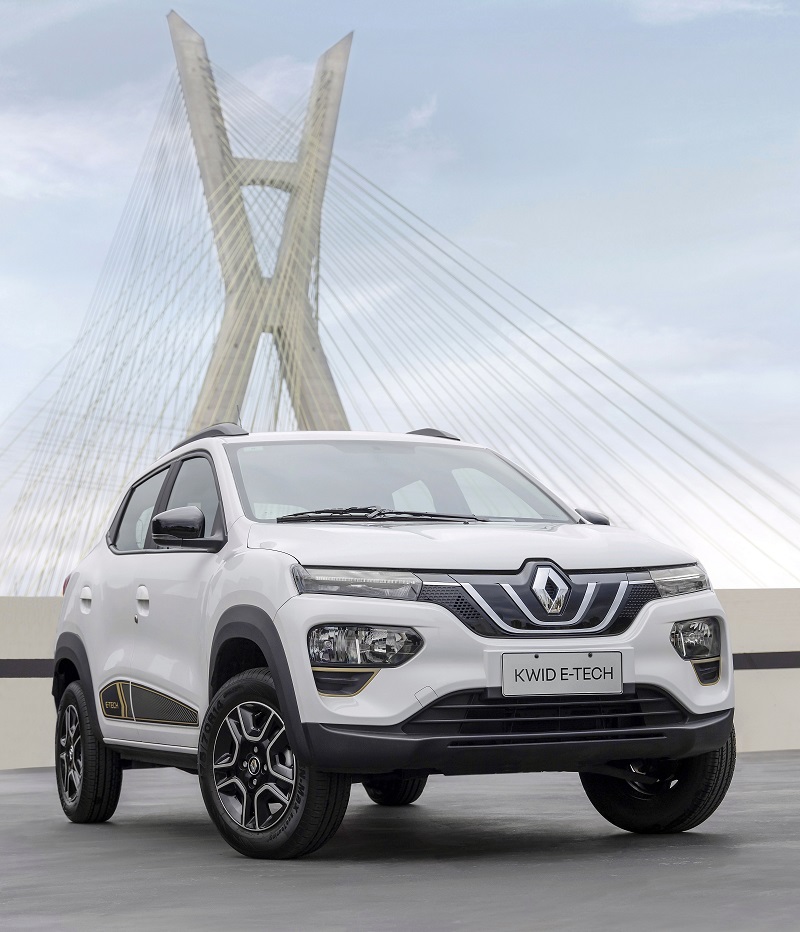 Renault Kwid E Tech 100% Elétrico. Foto: Rodolfo BUHRER / La Imagem / Renault