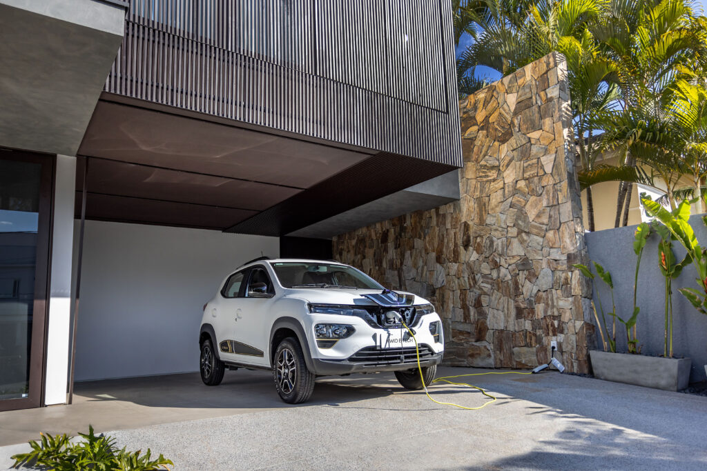 Renault Kwid E Tech 100% Elétrico. Foto: Rodolfo BUHRER / La Imagem / Renault