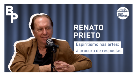 Capa do episódio do podcast "Bem na Pauta" com a presença do ator Renato Prieto,