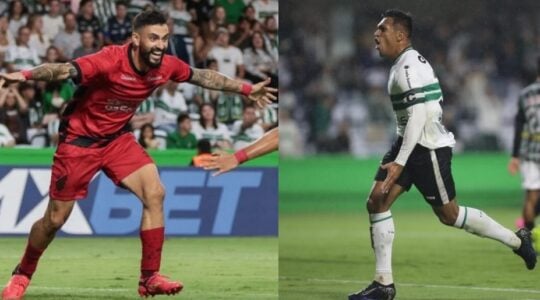 Mastriani, do Athletico, e Robson, do Coritiba