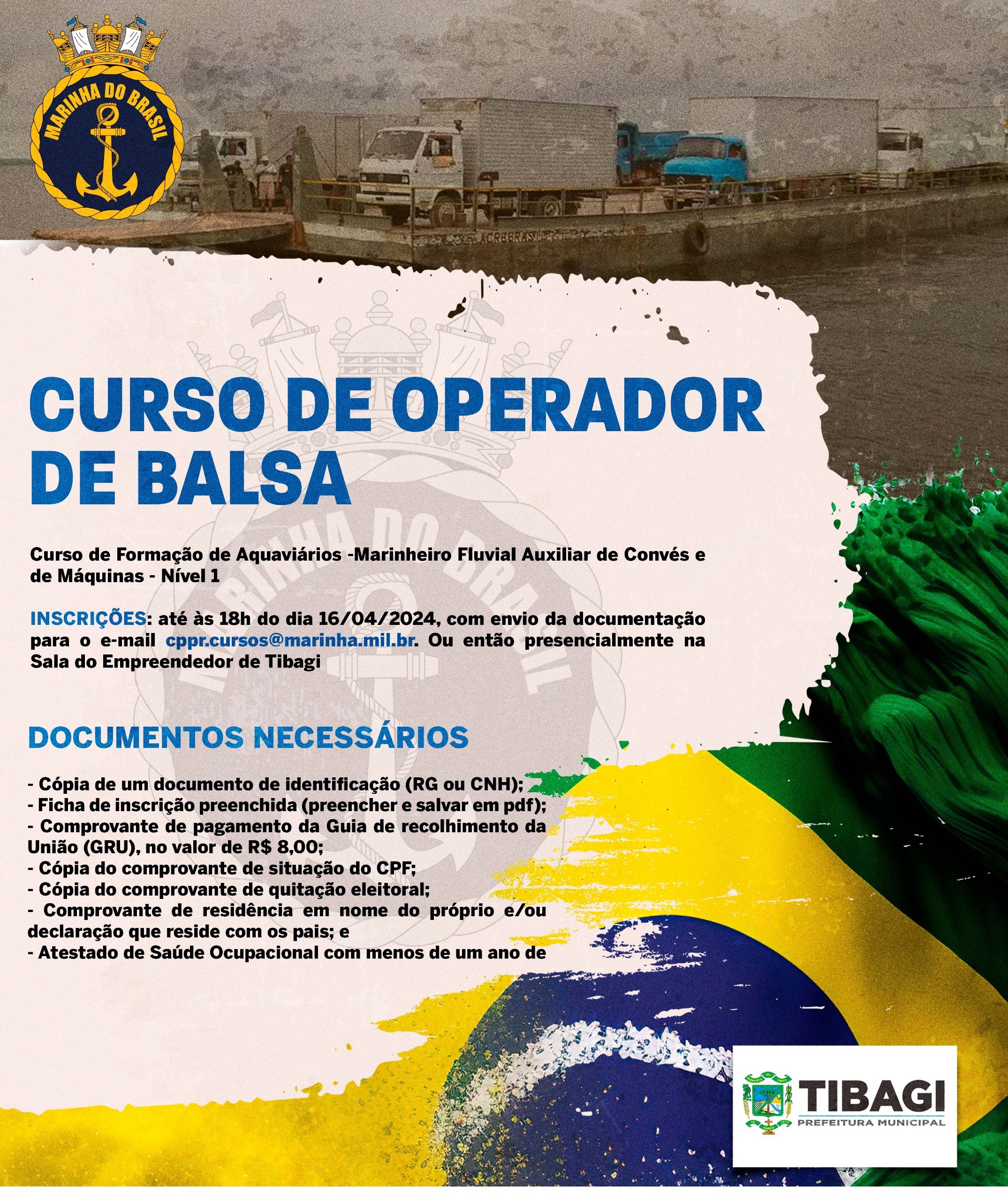 curso operador de balsa