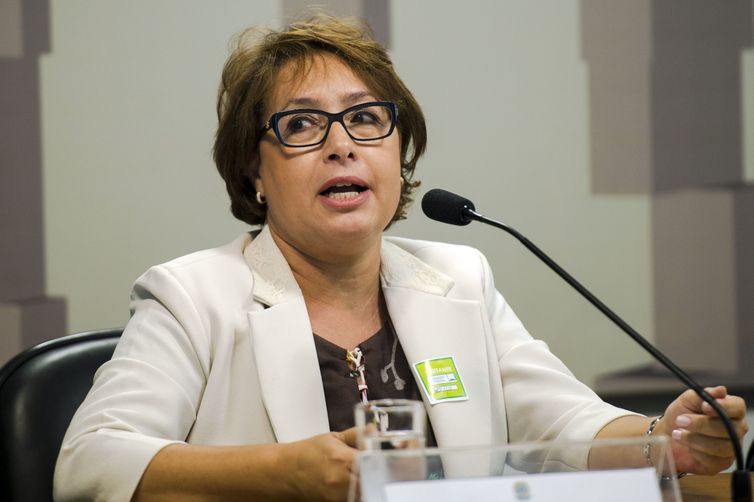 Marcelo Camargo/Agência Brasil Brasília - A representante da Intercom Nélia Del Bianco, durante o seminário Migração das Rádios AM para FM, realizado pelo Conselho de Comunicação Social do Congresso (Marcelo Camargo/Agência Brasil)