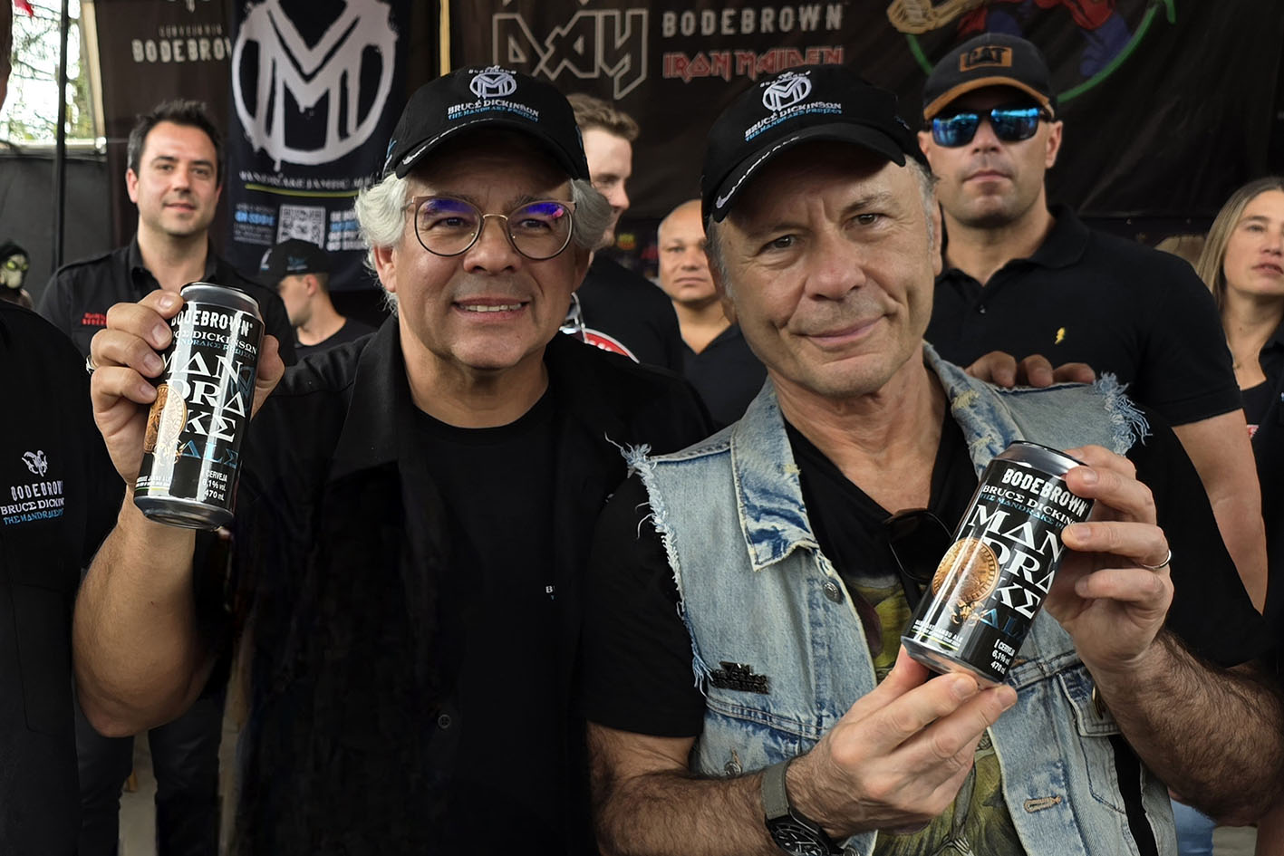 Samuel Cavalcanti e Bruce Dickinson – Foto Fabiano Camargo