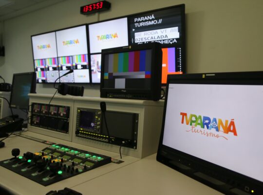 TV Paraná Turismo. Foto: José fernando Ogura/ANPr. 13/05/2019