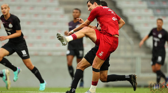 Pablo em jogo-treino na Arena