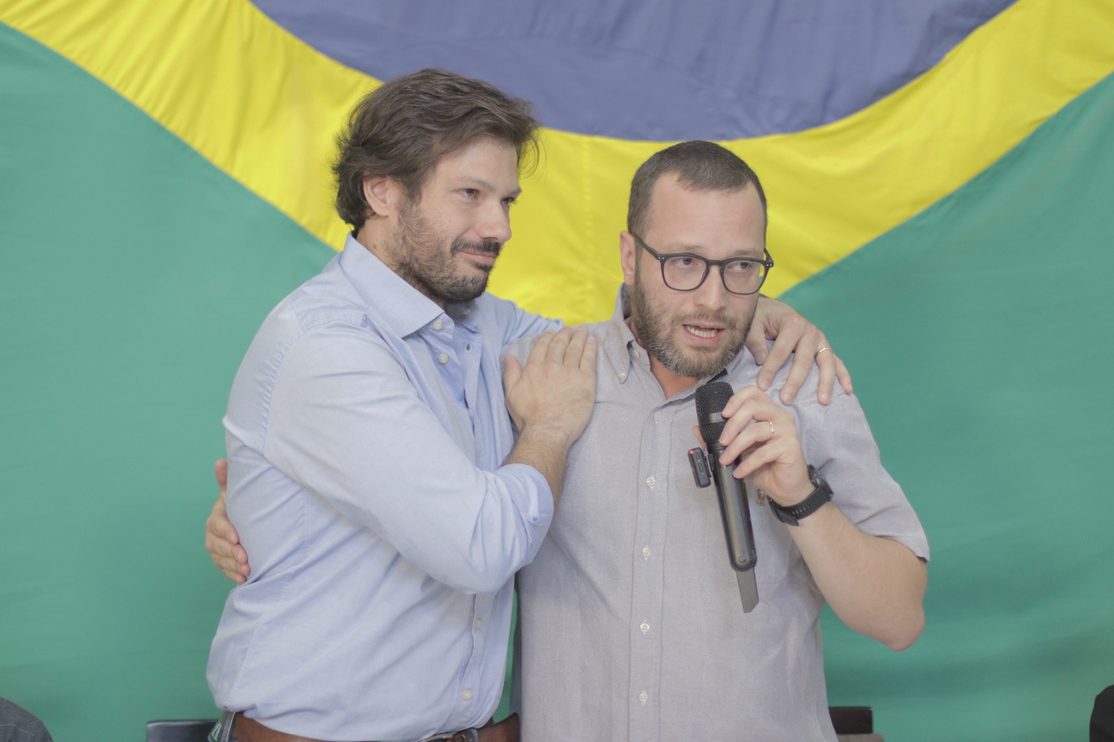 Tiago Amaral com Filipe Barros Ratinho Bolsonaro