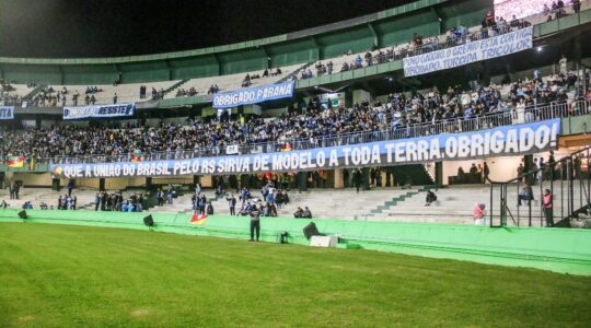 Torcida do Grêmio no Couto Pereira