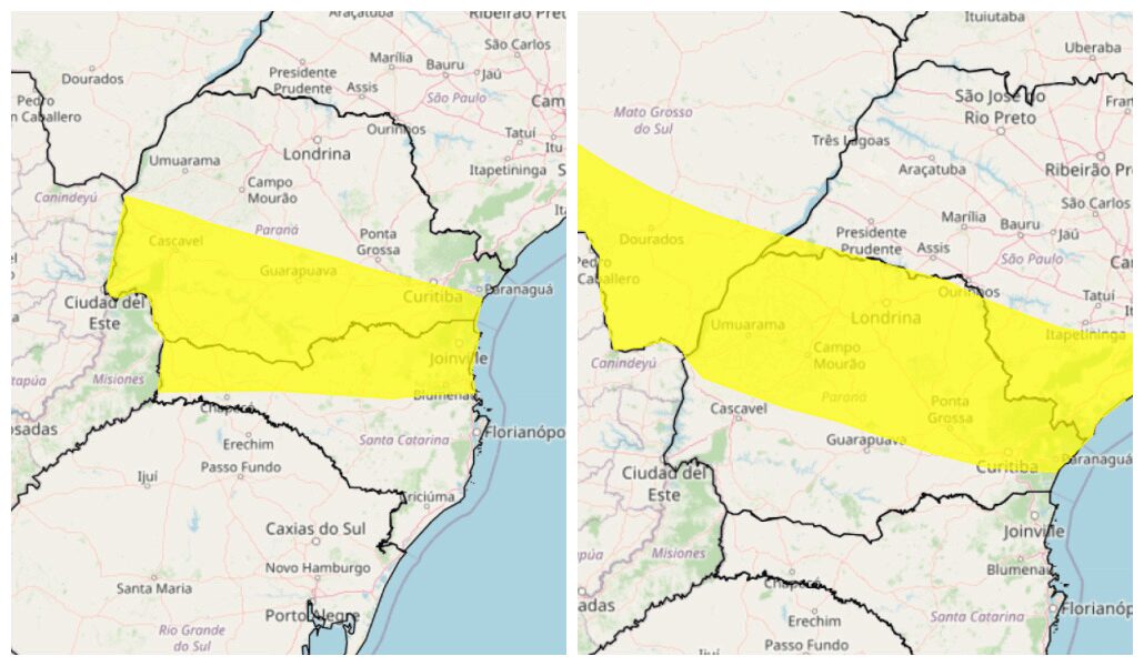 Paraná tem dois alertas para onda de frio com temperaturas 5ºC abaixo da média. Veja a previsão