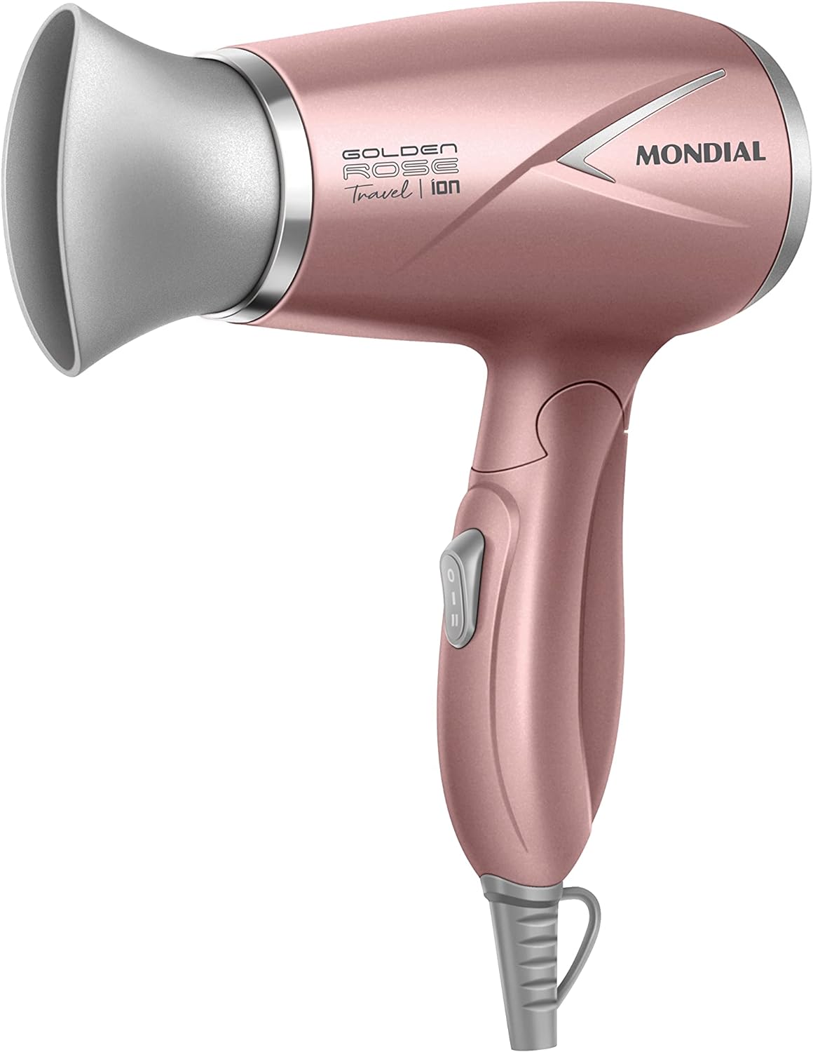 Secador de Cabelos Travel, Mondial, Golden Rose, 1200W, Bivolt