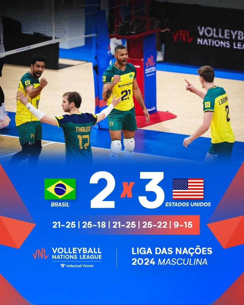 Derrota no vôlei masculino
