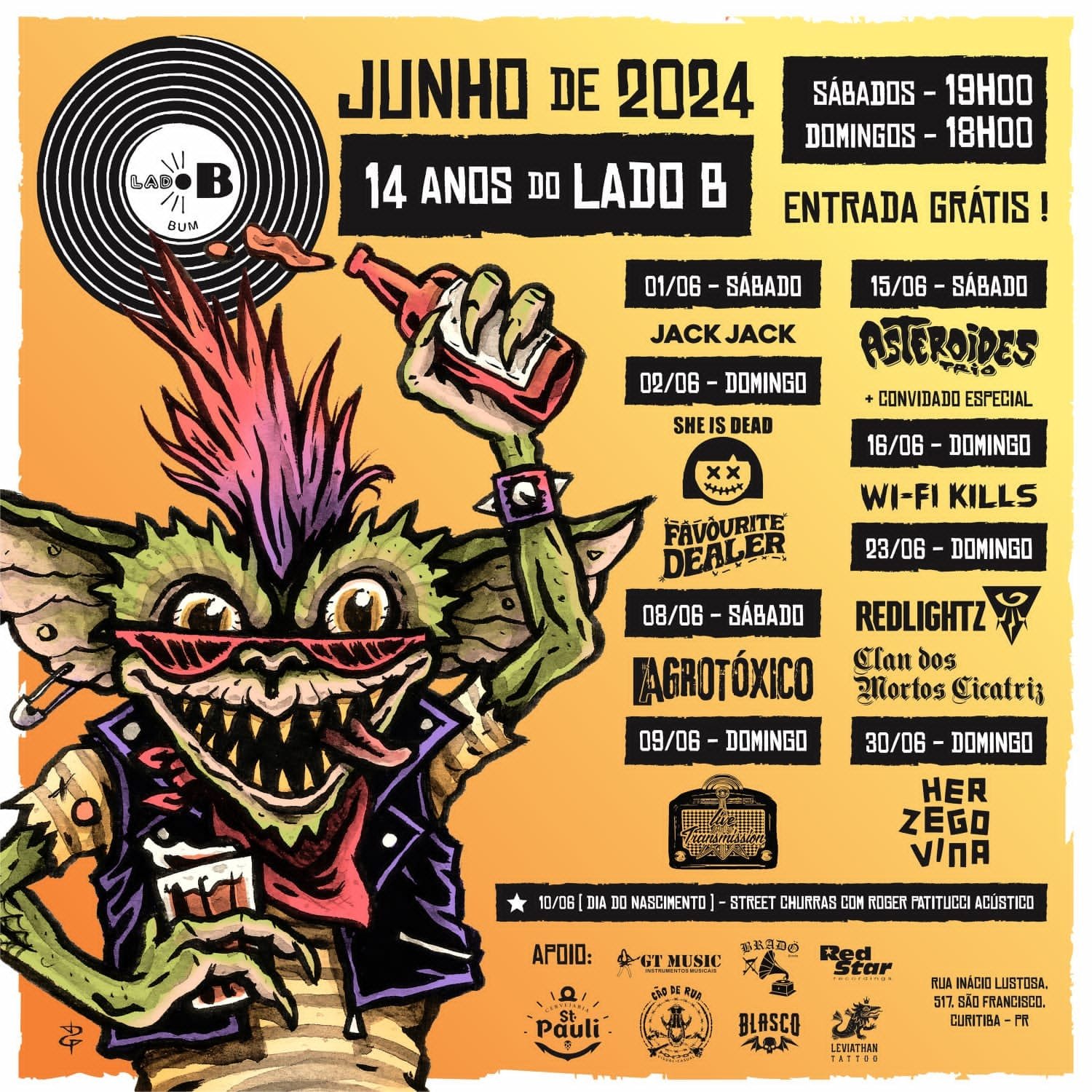 Cartaz Festival Lado B – Crédito divulgação