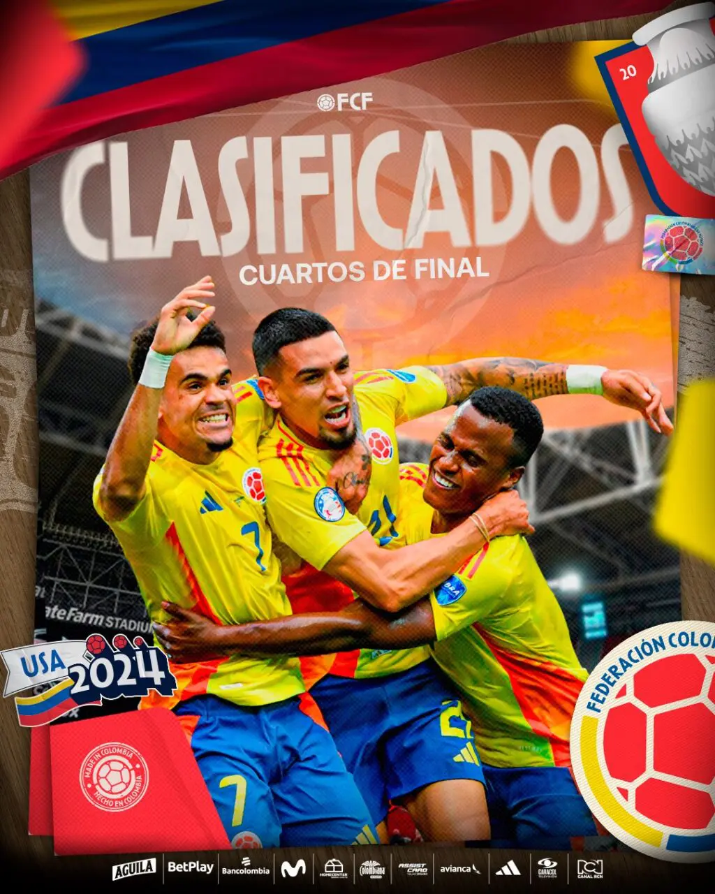 Colômbia classificada