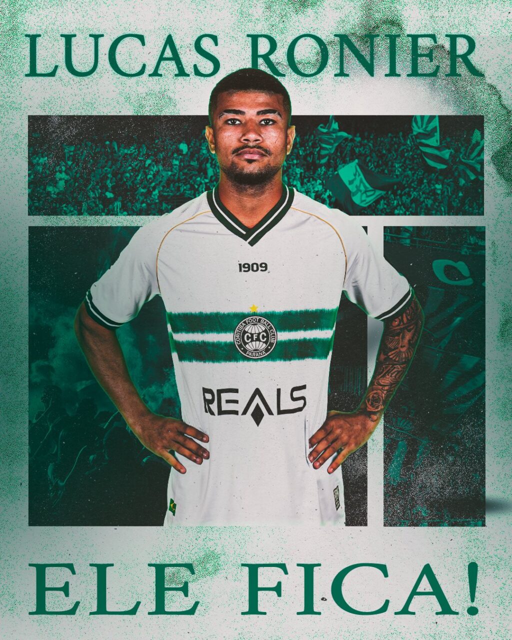 Coritiba anuncia a renovação contratual com Lucas Ronier