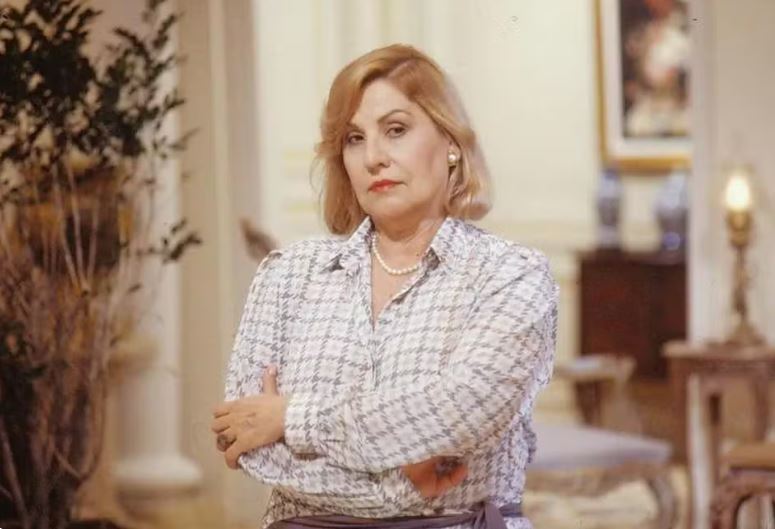 Jacquelina Laurence nasceu na França, mas adotou o Brasil. Na foto na novel 'Top Model'. (Reprodução TV Globo)