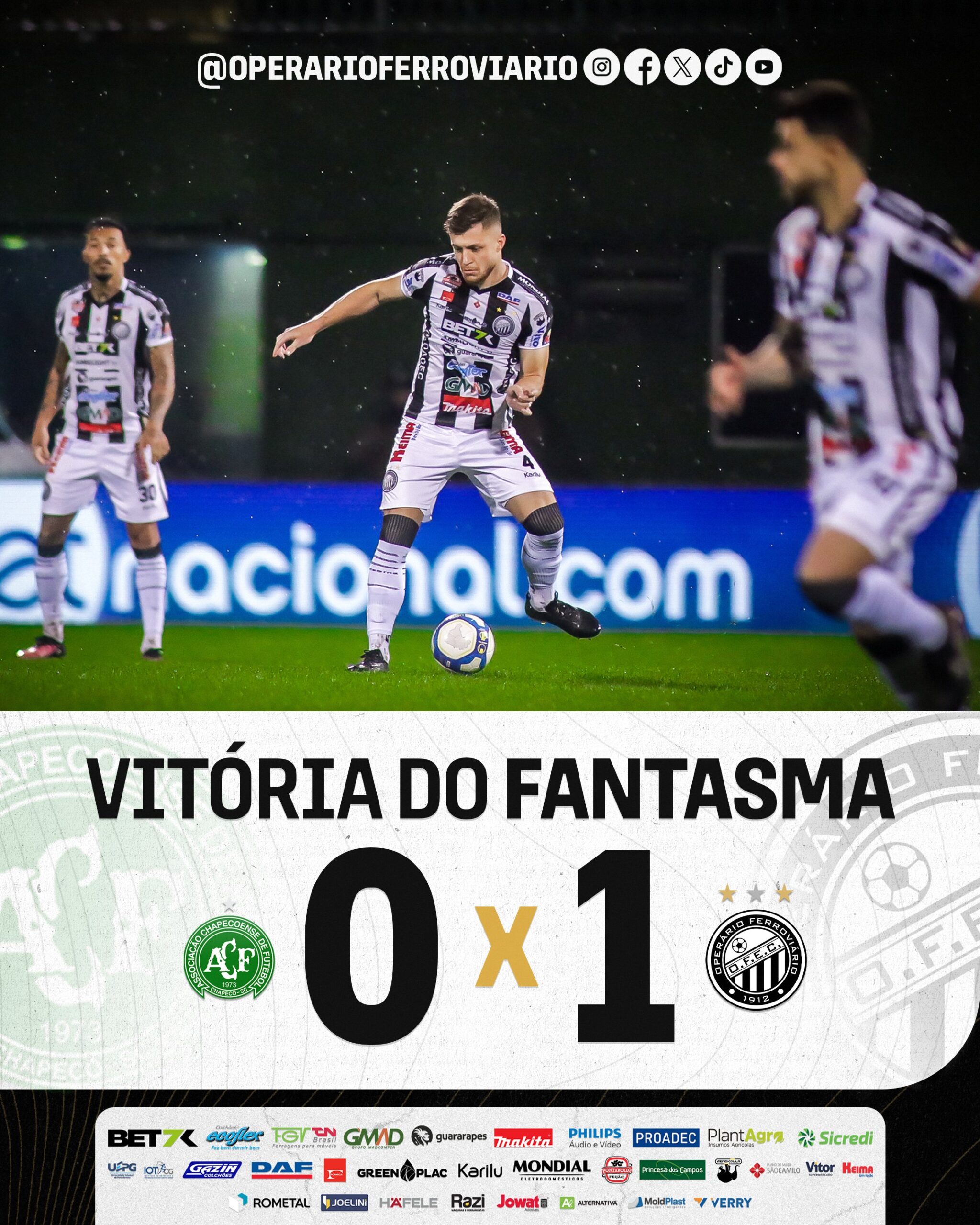Operário comemora vitória