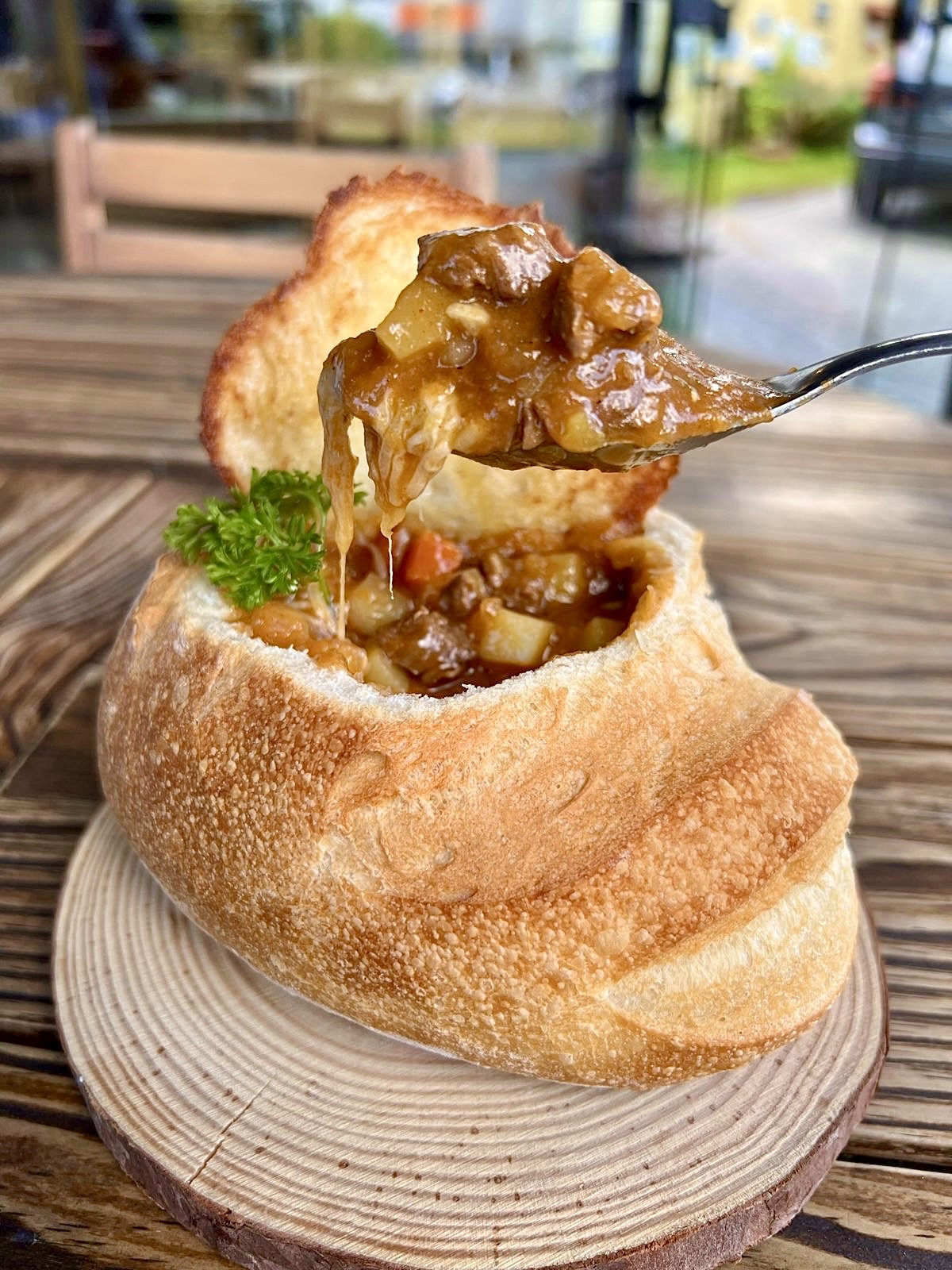 Sopa no pão