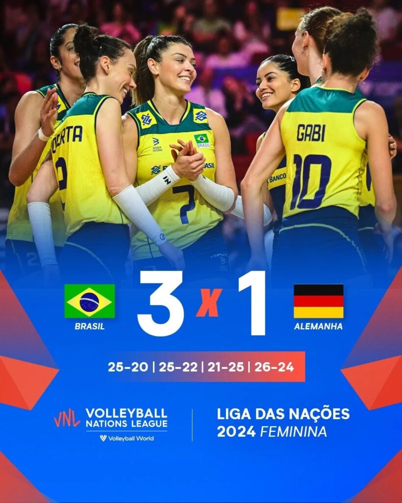 Vitória no vôlei