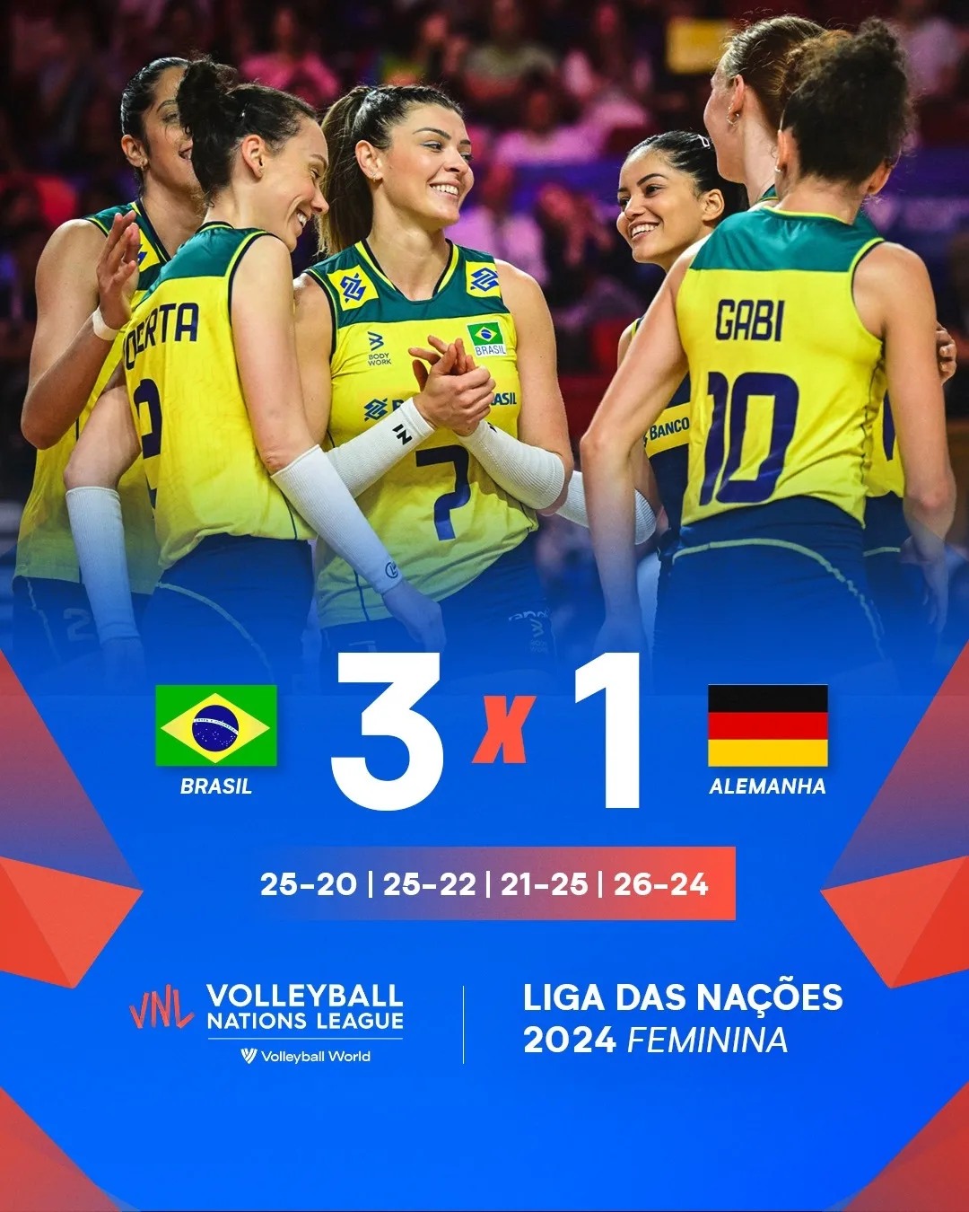 Vitória no vôlei