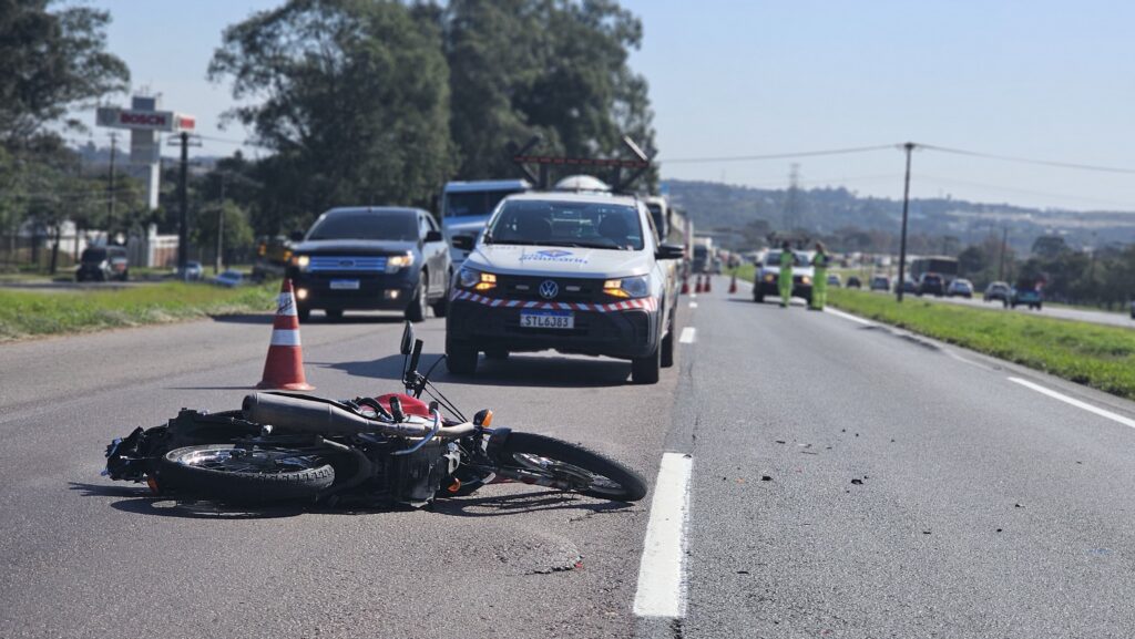 acidente com moto