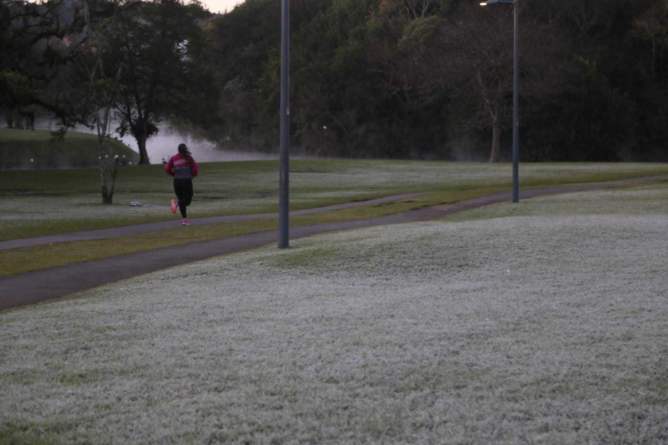 geadacapa Curitiba registra a temperatura mais baixa do ano e geada. Veja o mapa do frio no Paraná