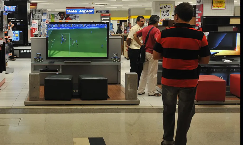 Loja vende televisão