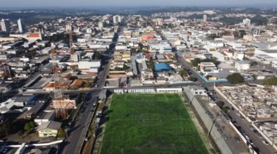 O estádio Atílio Gionédis, em Campo Largo