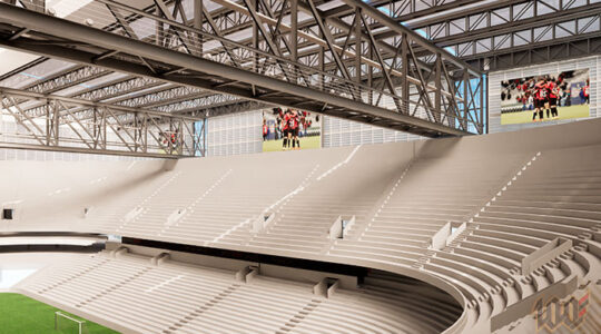 Novos telões na Ligga Arena